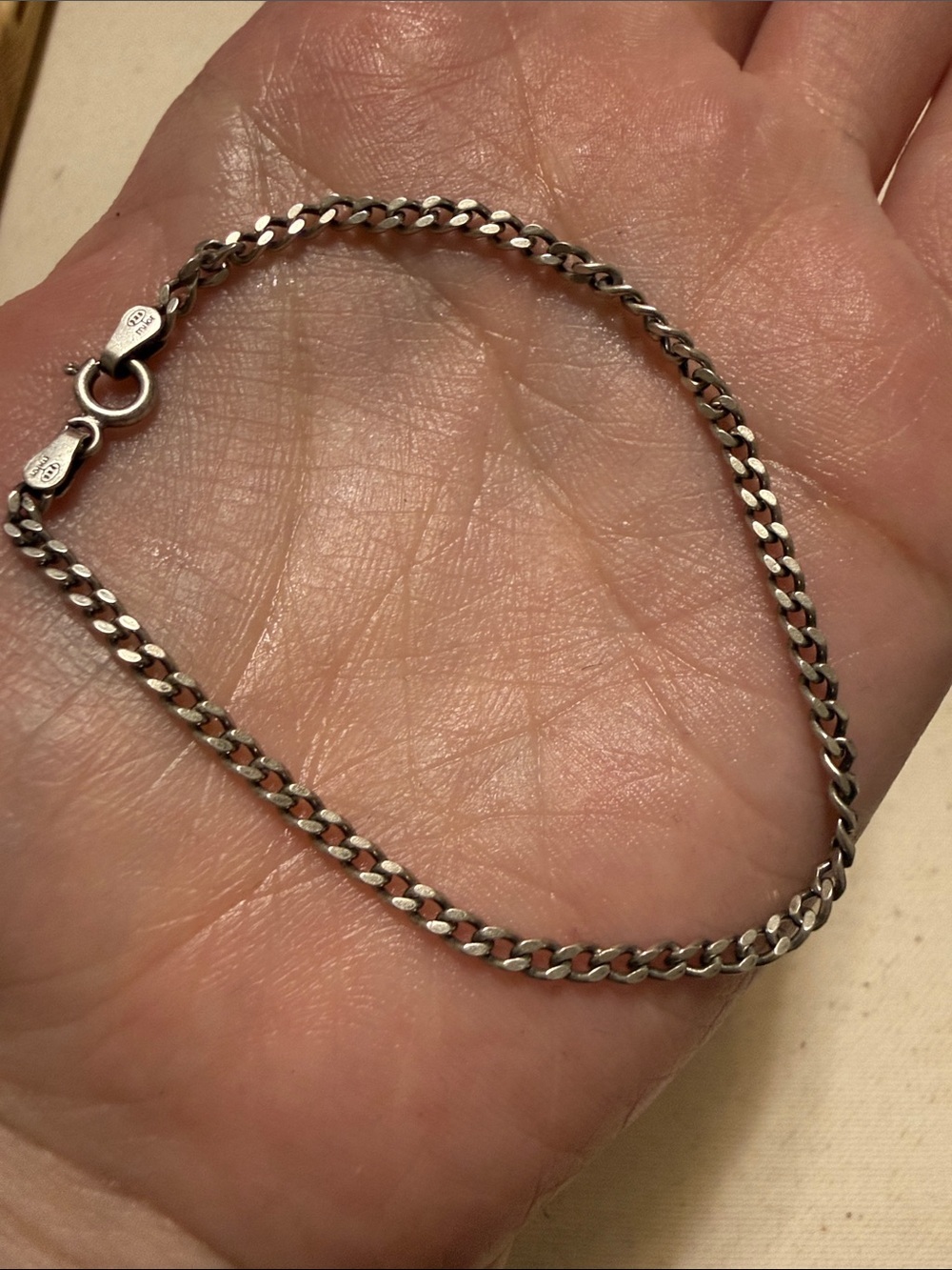 Sterling Silver 925 Milor Chain Bracelet 7’